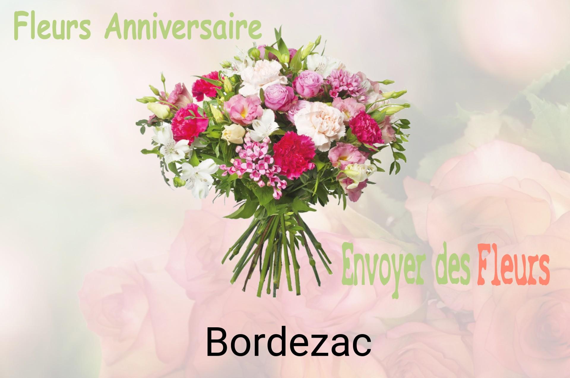 Bouquet de fleurs d’anniversaire livré à Bordezac