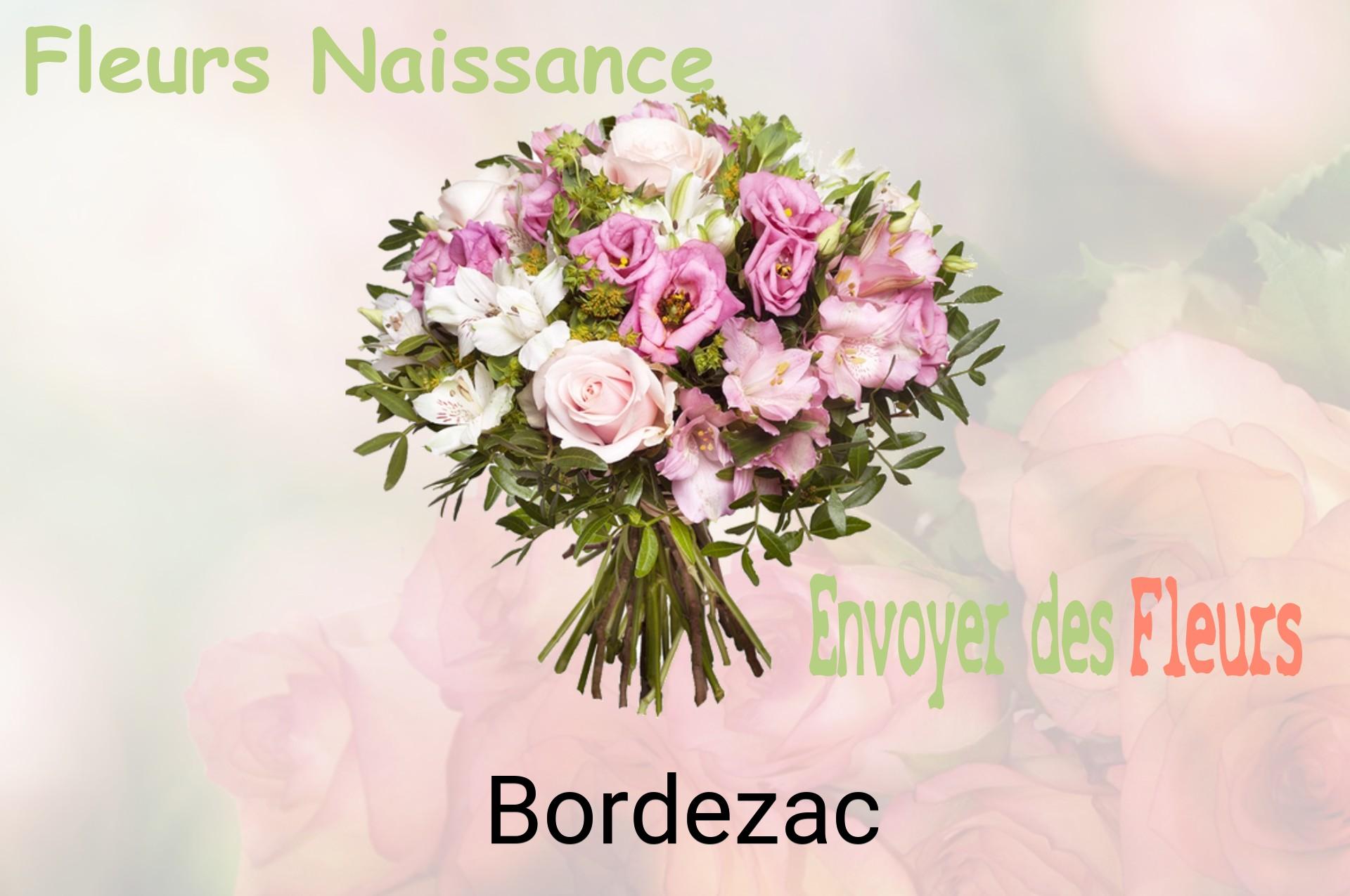 Bouquet de fleurs de naissance livré à Bordezac